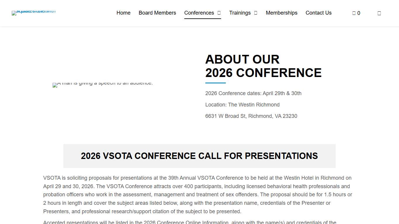 VSOTA Annual Conference - Virginia Sex Offender Treatment Association