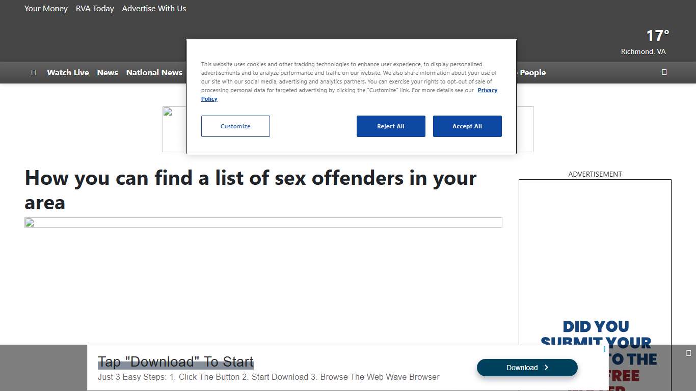 How you can find a list of sex offenders in your area