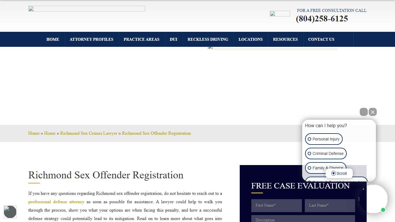 Richmond Sex Offender Registration | When to Re-Register in VA